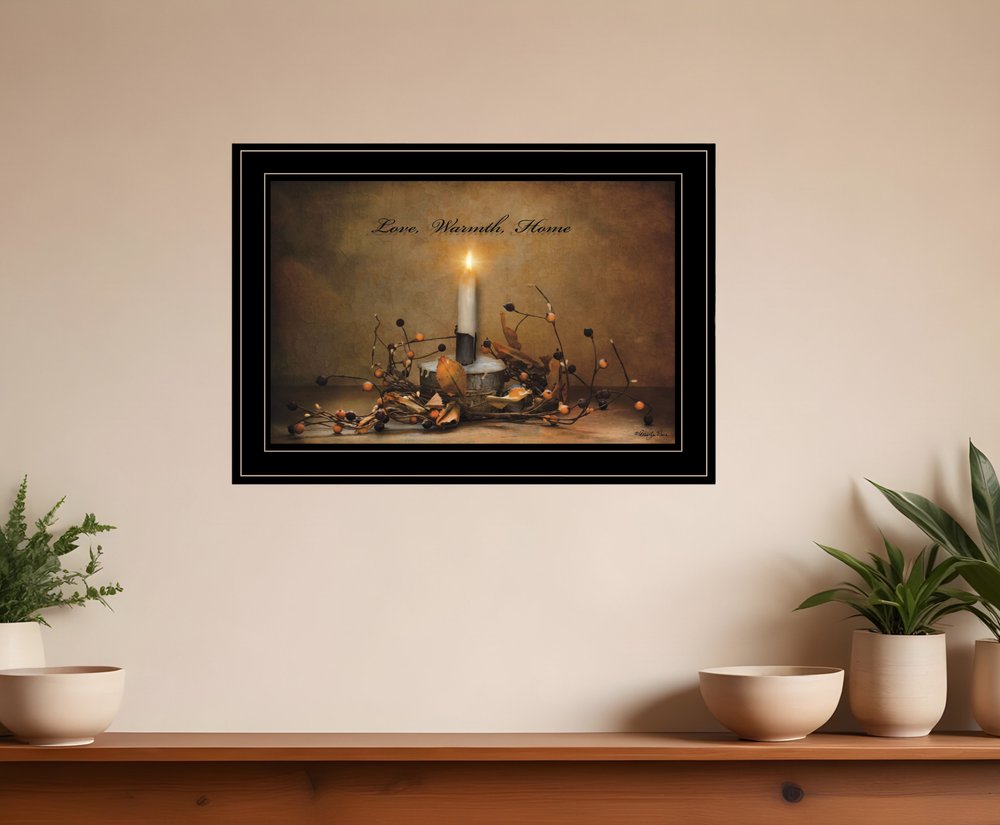 Love Warmth Home 2 Black Framed Print Wall Art HomeRoots