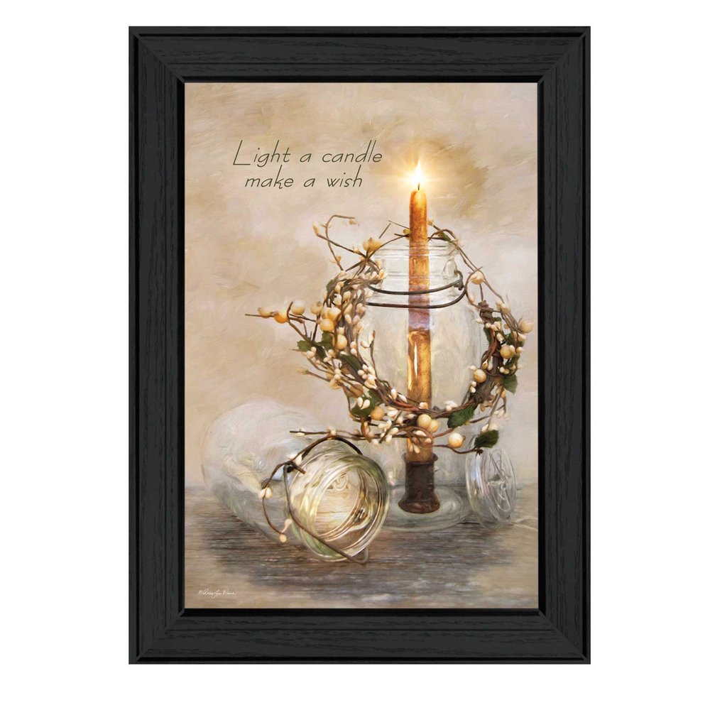 Make A Wish Black Framed Print Wall Art HomeRoots