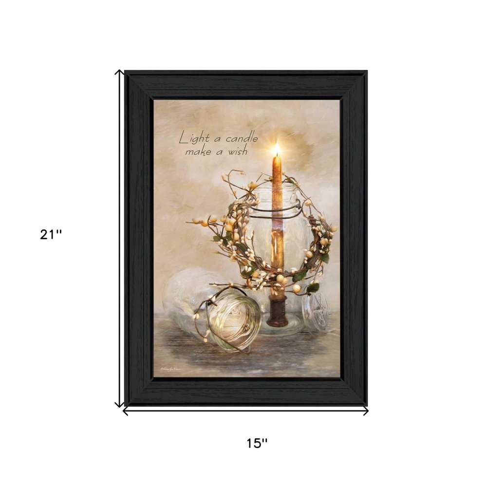 Make A Wish Black Framed Print Wall Art HomeRoots