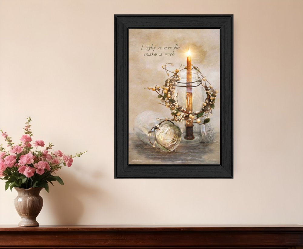 Make A Wish Black Framed Print Wall Art HomeRoots