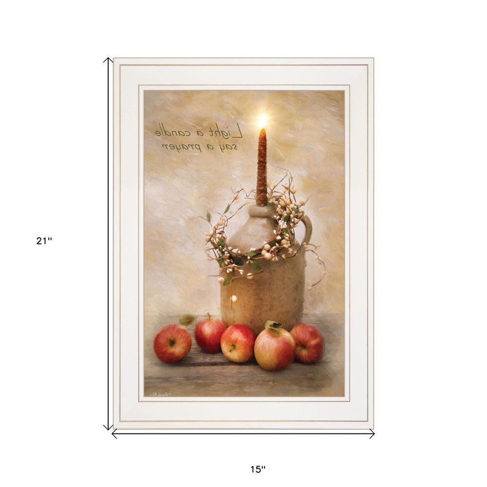 Say A Prayer 1 White Framed Print Wall Art HomeRoots