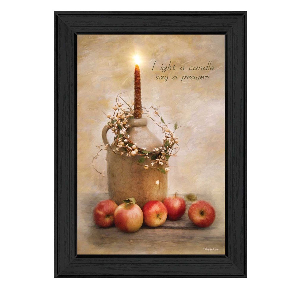Say A Prayer 2 Black Framed Print Wall Art — view 1