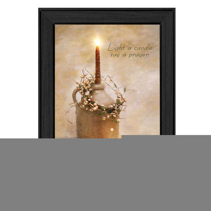 Say A Prayer 2 Black Framed Print Wall Art HomeRoots