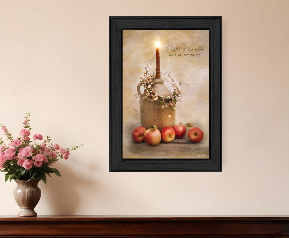 Say A Prayer 2 Black Framed Print Wall Art HomeRoots