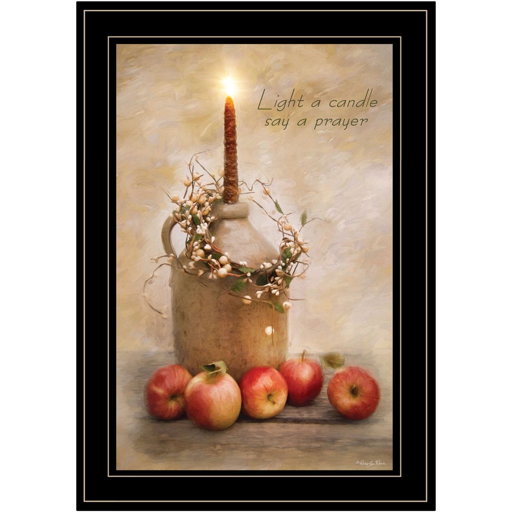 Say A Prayer 3 Black Framed Print Wall Art HomeRoots