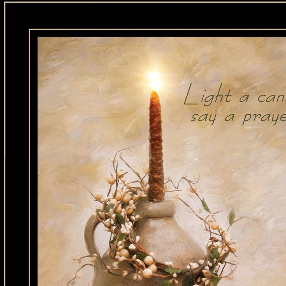 Say A Prayer 3 Black Framed Print Wall Art — view 4