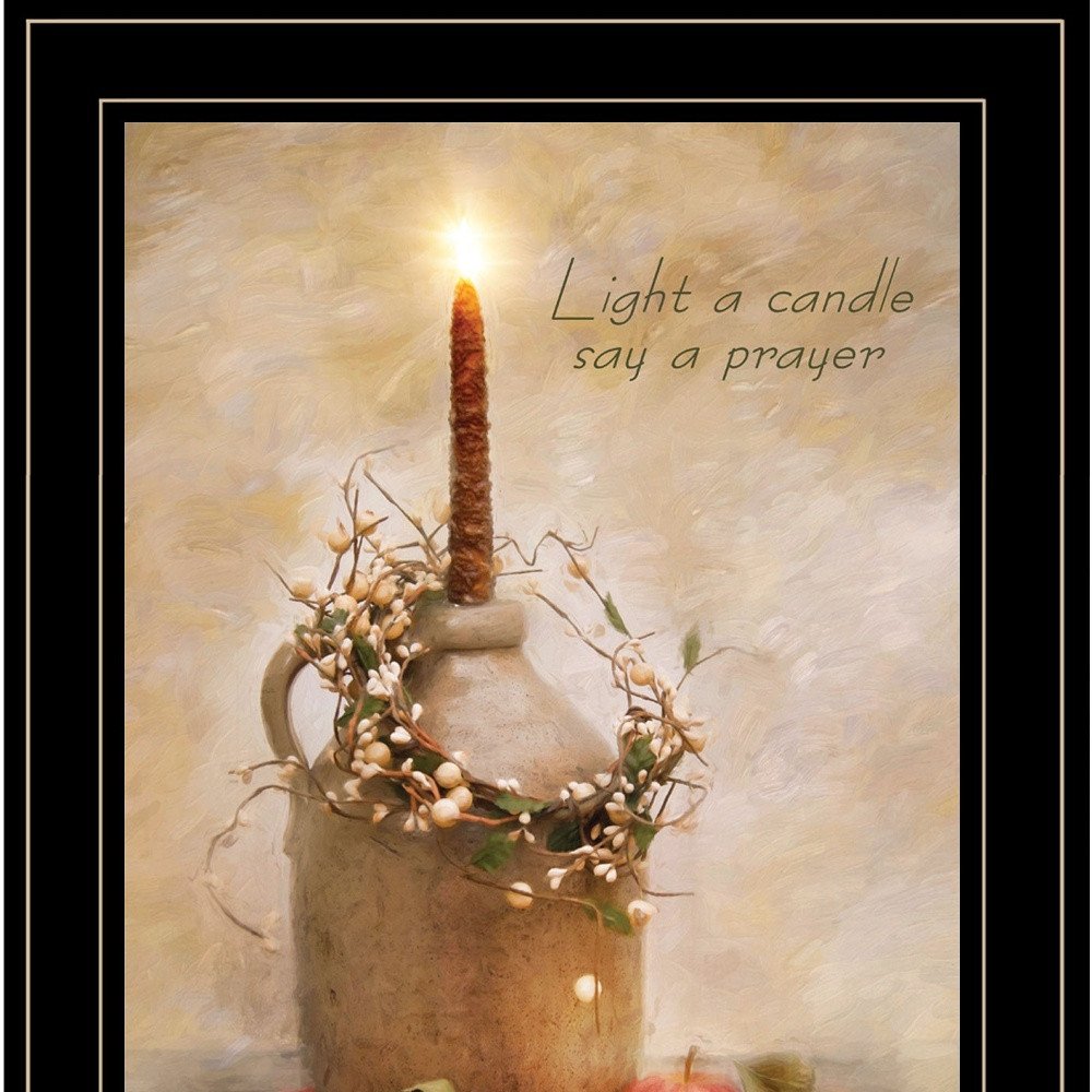 Say A Prayer 3 Black Framed Print Wall Art — view 5