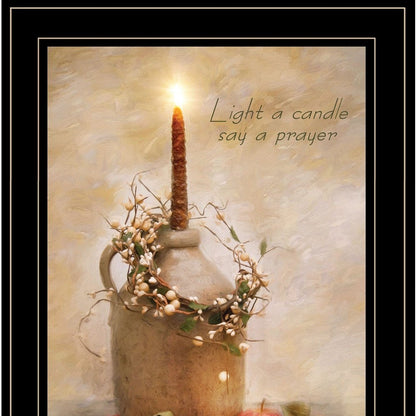 Say A Prayer 3 Black Framed Print Wall Art HomeRoots