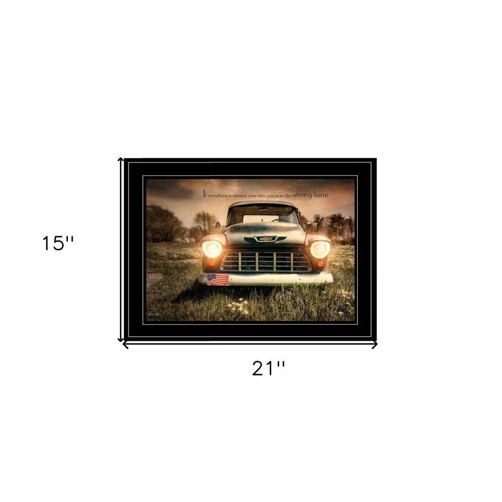 Wrong Lane 2 Black Framed Print Wall Art HomeRoots