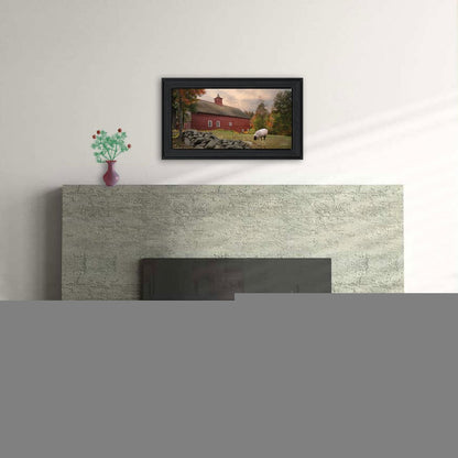 The Lone Gazer Black Framed Print Wall Art HomeRoots