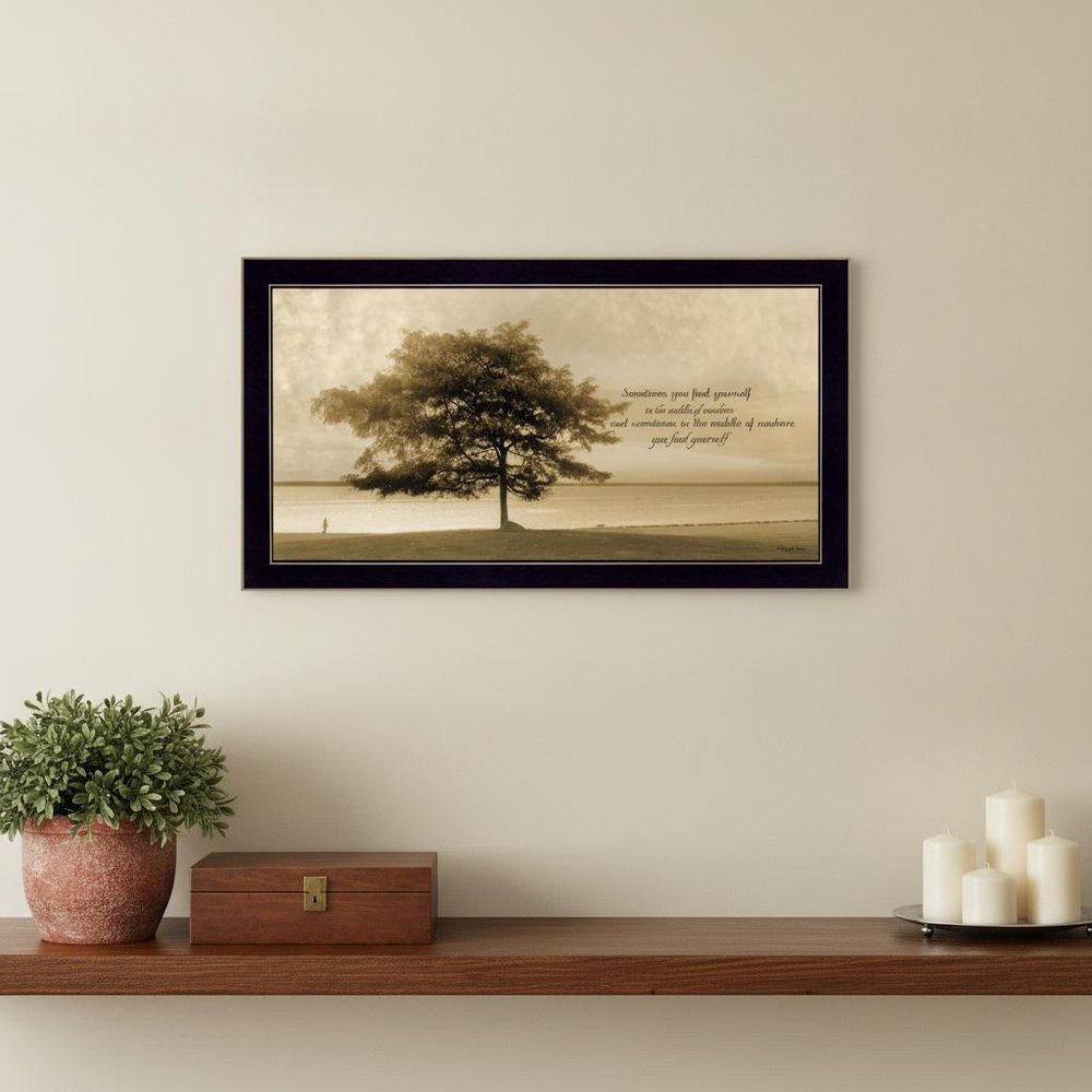 Find Yourself Black Framed Print Wall Art — view 4