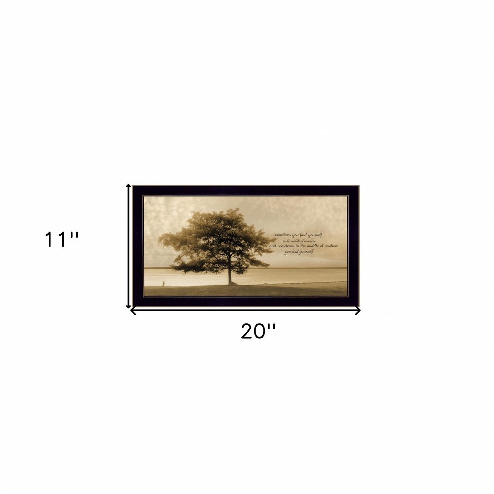 Find Yourself Black Framed Print Wall Art HomeRoots