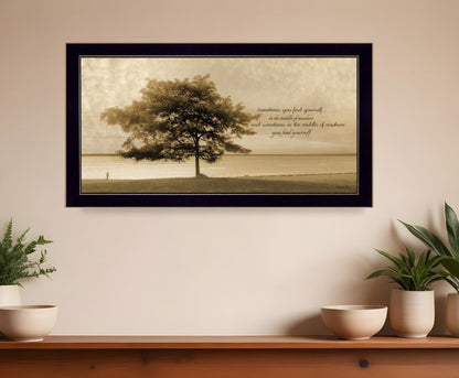 Find Yourself Black Framed Print Wall Art HomeRoots