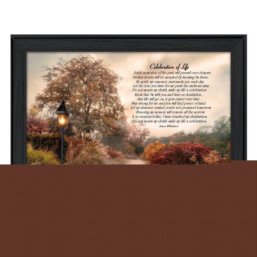 Celebration of Life Black Framed Print Wall Art HomeRoots