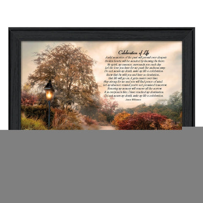 Celebration of Life Black Framed Print Wall Art HomeRoots