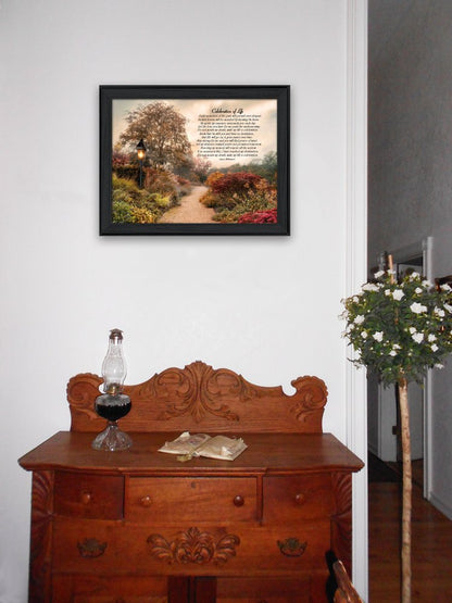 Celebration of Life Black Framed Print Wall Art HomeRoots