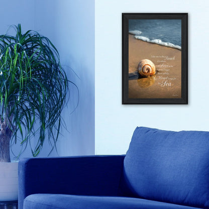 Take Me to the Beach Black Framed Print Wall Art HomeRoots