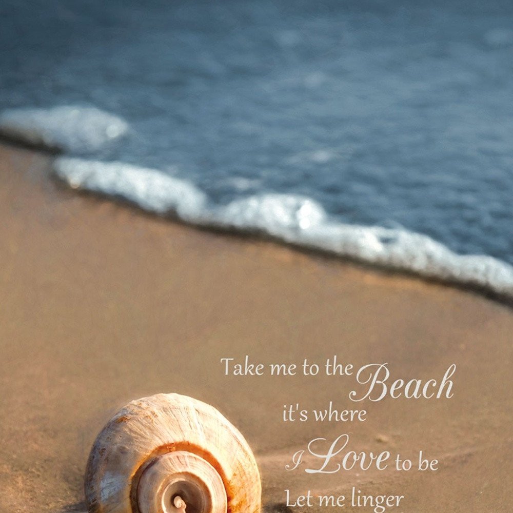 Take Me to the Beach Black Framed Print Wall Art HomeRoots