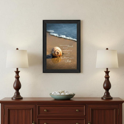 Take Me to the Beach Black Framed Print Wall Art HomeRoots