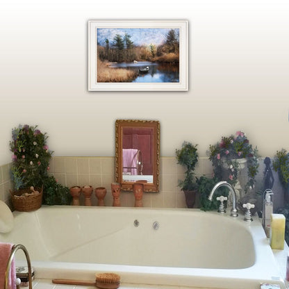 Riverside 1 White Framed Print Wall Art HomeRoots