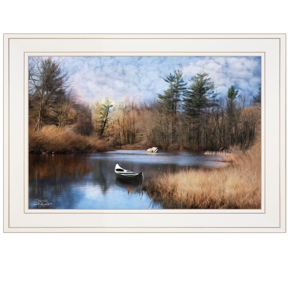 Riverside 1 White Framed Print Wall Art HomeRoots
