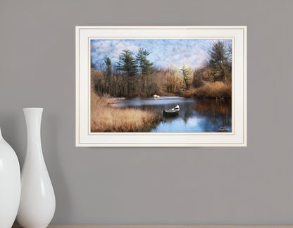 Riverside 1 White Framed Print Wall Art HomeRoots