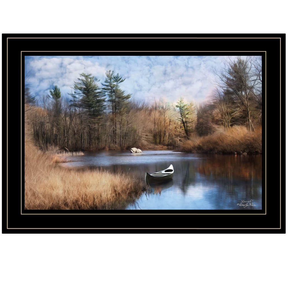 Riverside 2 Black Framed Print Wall Art HomeRoots