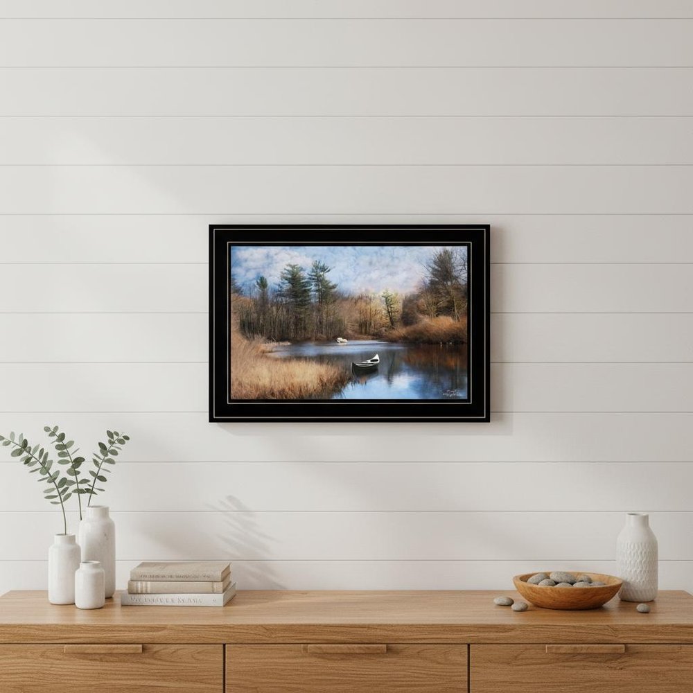 Riverside 2 Black Framed Print Wall Art HomeRoots