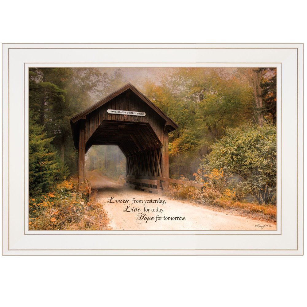 Live for Today 1 White Framed Print Wall Art HomeRoots