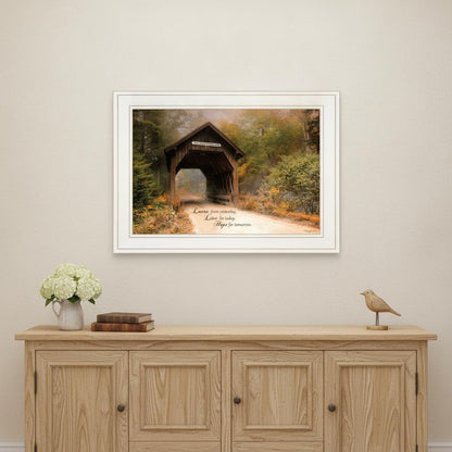 Live for Today 1 White Framed Print Wall Art HomeRoots