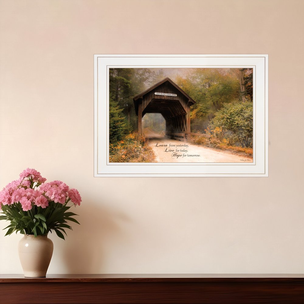 Live for Today 1 White Framed Print Wall Art HomeRoots