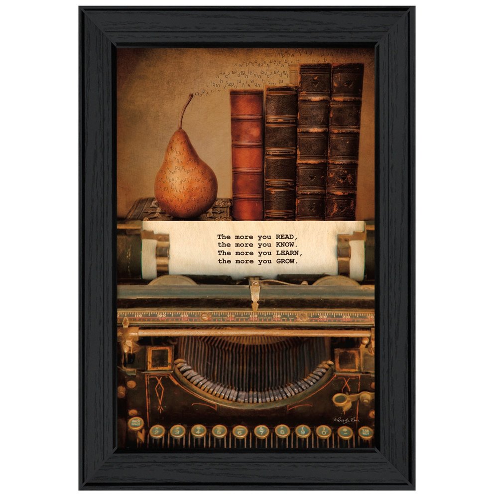 Read Know Learn Grow 2 Black Framed Print Wall Art HomeRoots