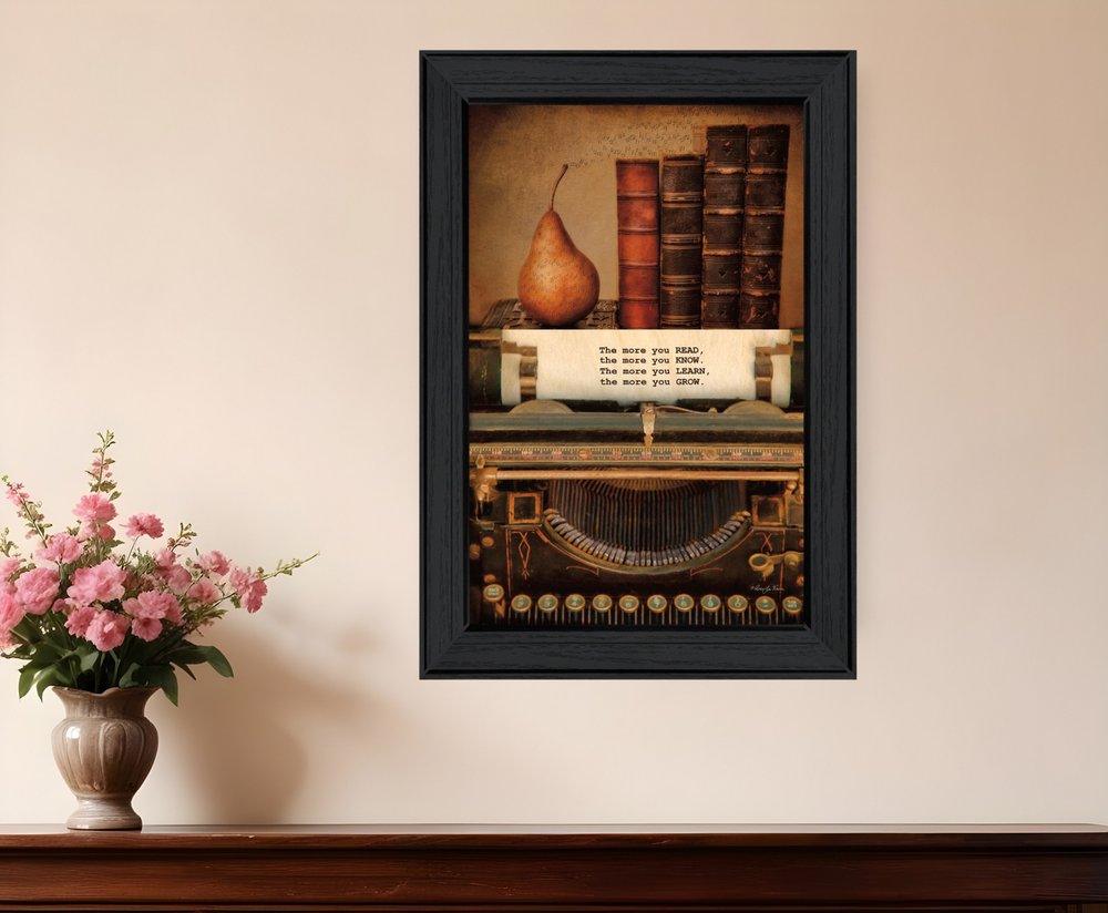 Read Know Learn Grow 2 Black Framed Print Wall Art HomeRoots