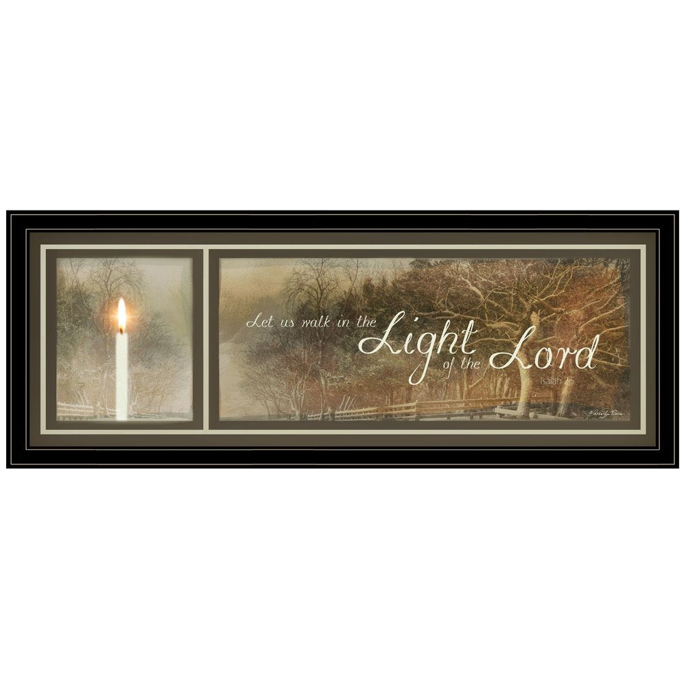 Walk in the Light 1 Black Framed Print Wall Art HomeRoots