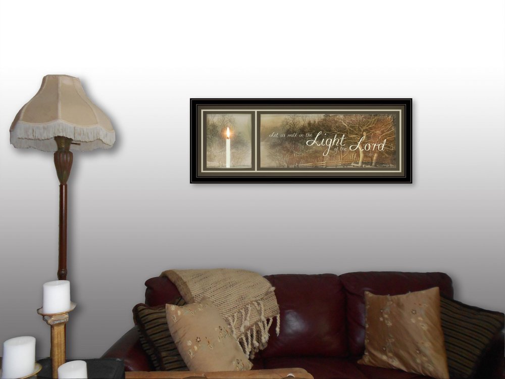 Walk in the Light 1 Black Framed Print Wall Art HomeRoots