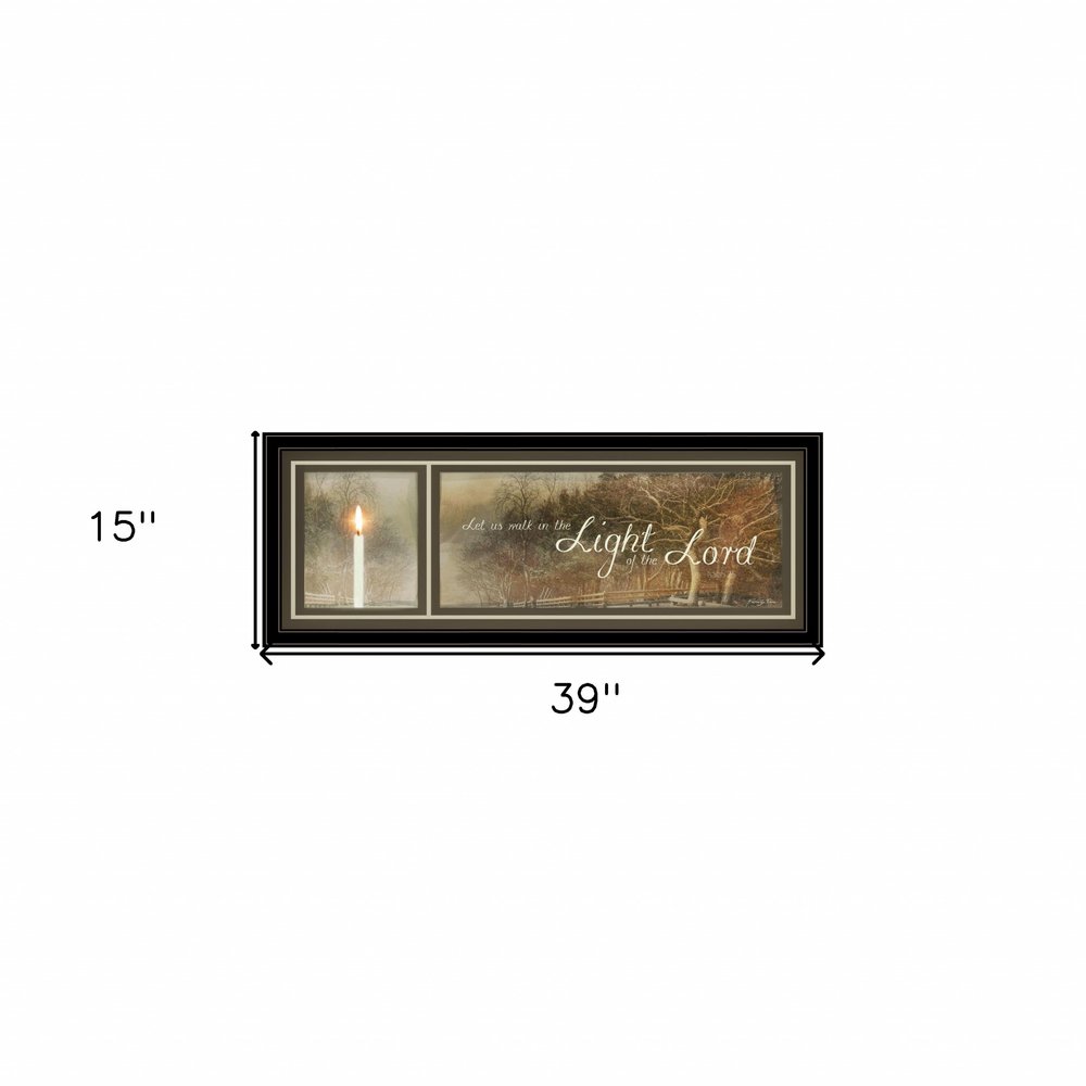 Walk in the Light 1 Black Framed Print Wall Art HomeRoots