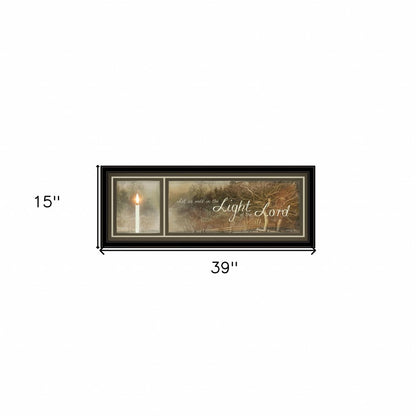 Walk in the Light 1 Black Framed Print Wall Art HomeRoots