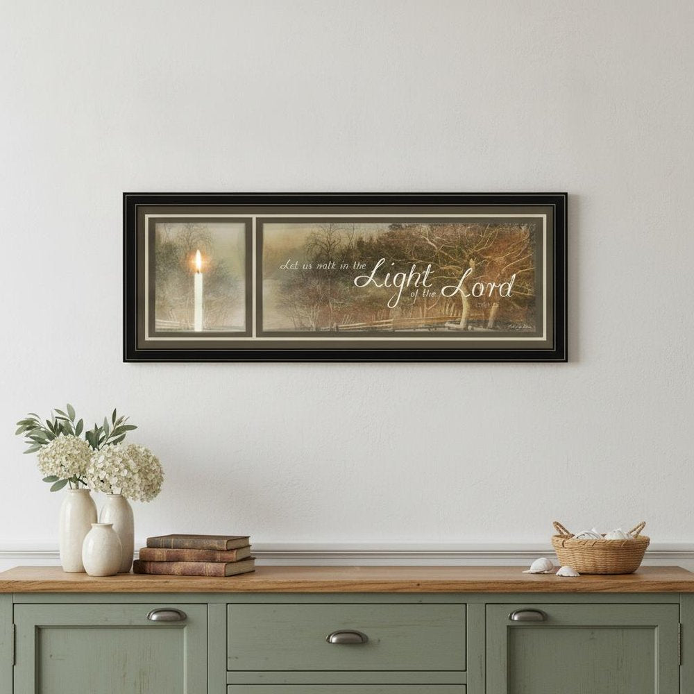 Walk in the Light 1 Black Framed Print Wall Art HomeRoots