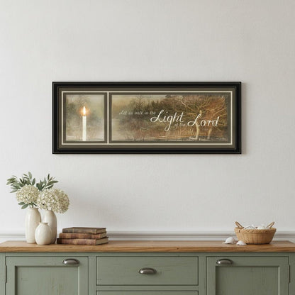 Walk in the Light 1 Black Framed Print Wall Art HomeRoots