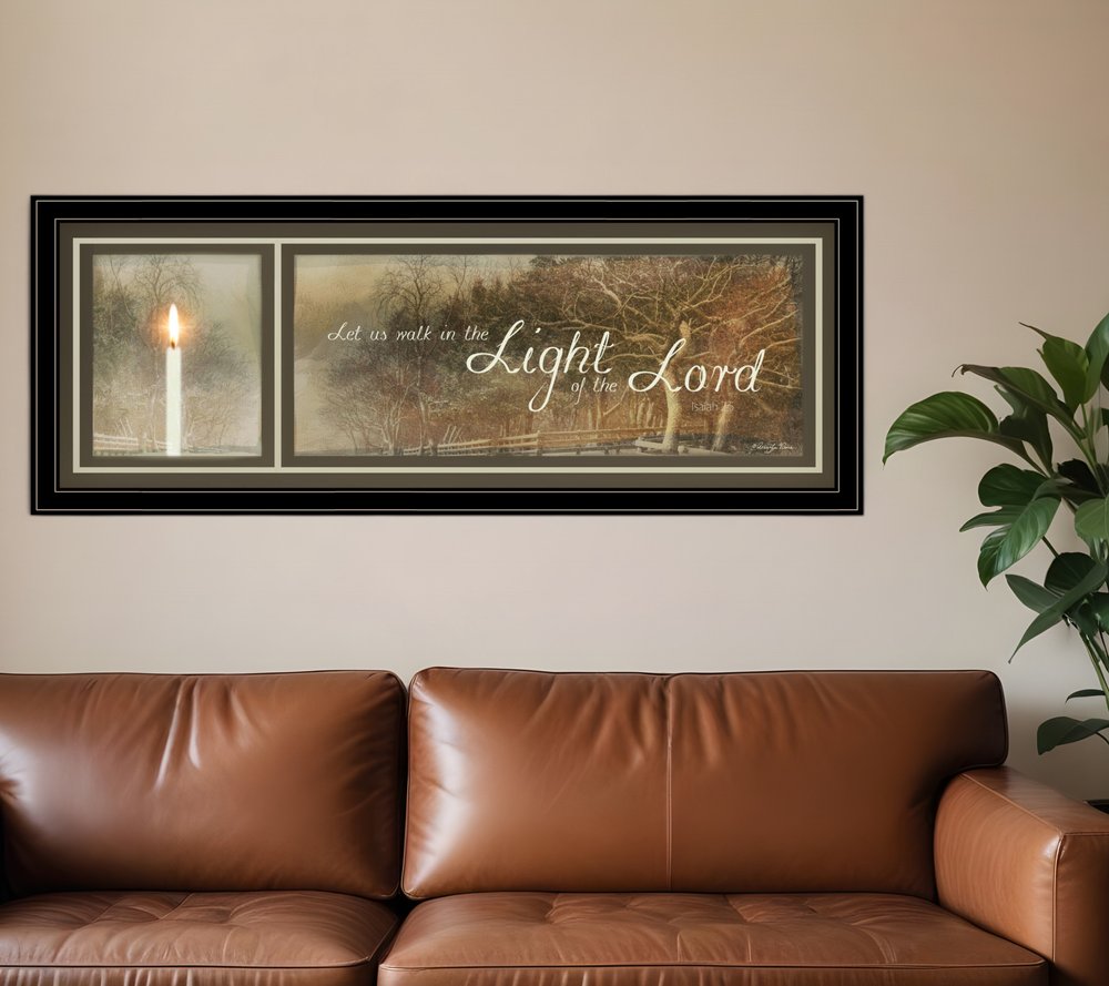 Walk in the Light 1 Black Framed Print Wall Art HomeRoots