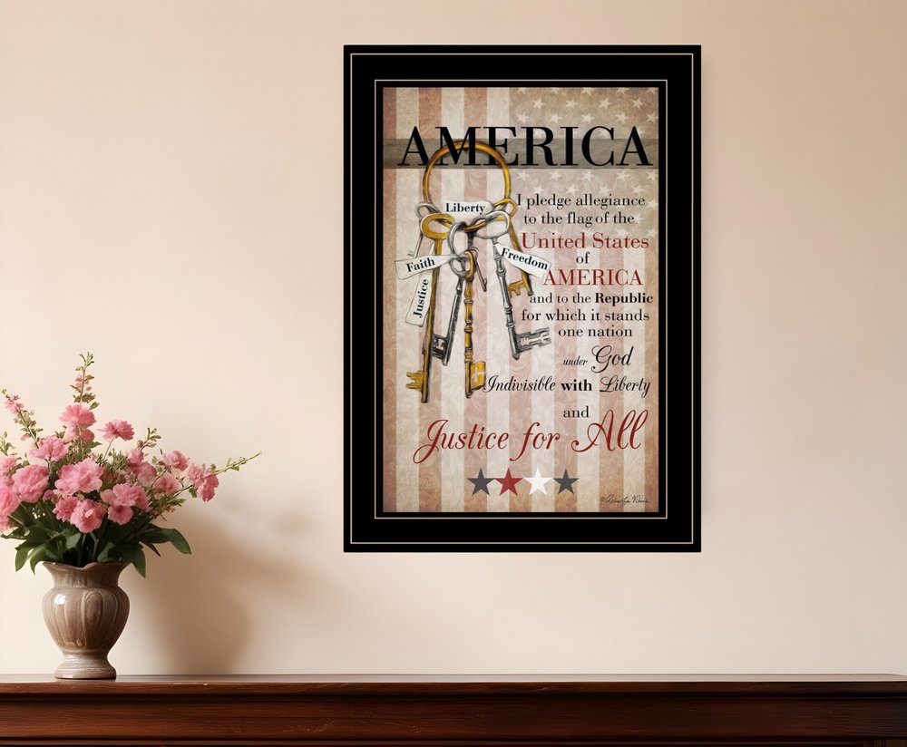 The Keys to Freedom 1 Black Framed Print Wall Art HomeRoots