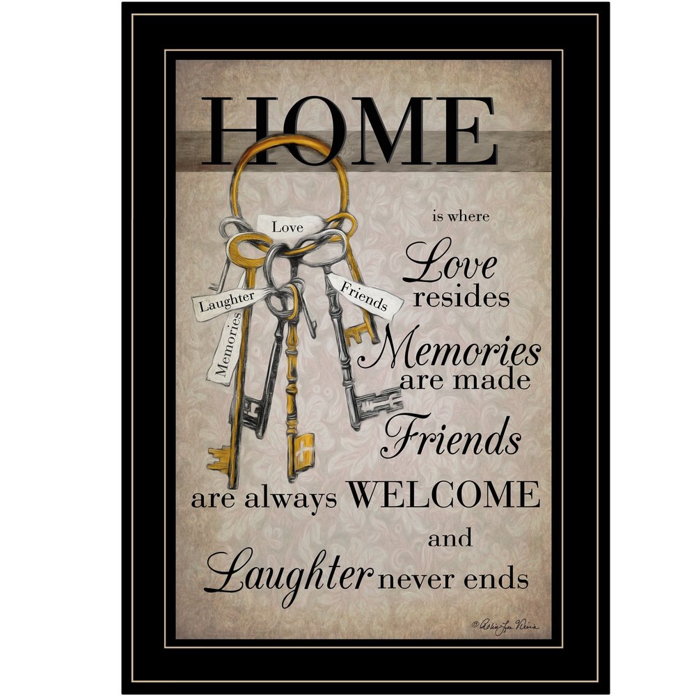 House Keys 2 Black Framed Print Wall Art HomeRoots