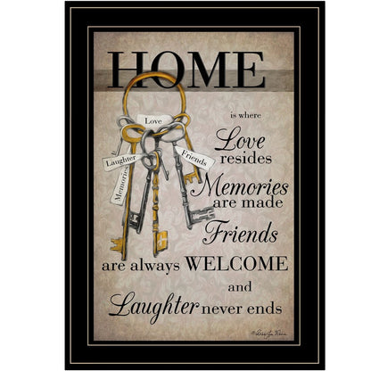 House Keys 2 Black Framed Print Wall Art HomeRoots
