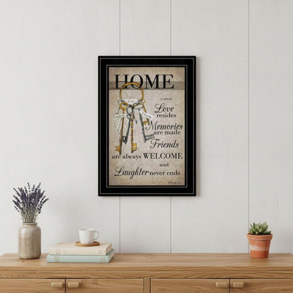 House Keys 2 Black Framed Print Wall Art HomeRoots