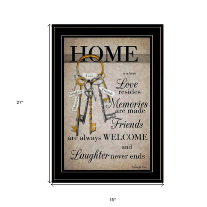 House Keys 2 Black Framed Print Wall Art HomeRoots