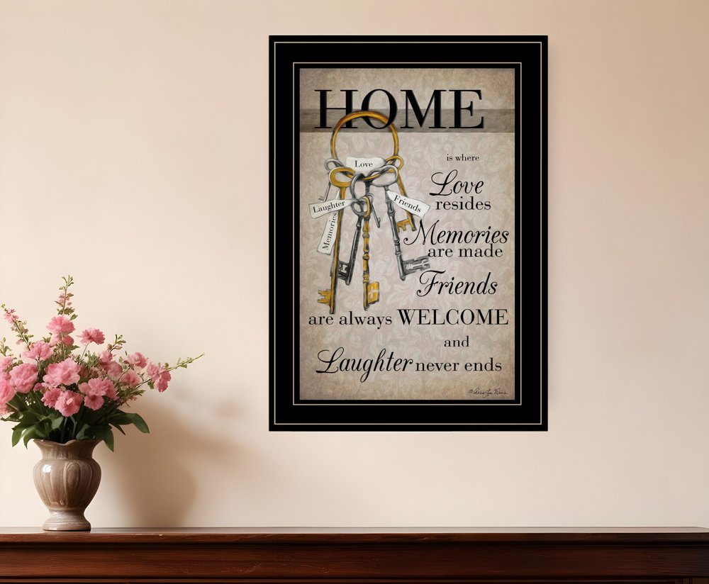 House Keys 2 Black Framed Print Wall Art HomeRoots