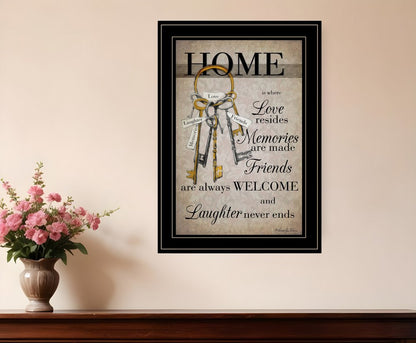 House Keys 2 Black Framed Print Wall Art HomeRoots