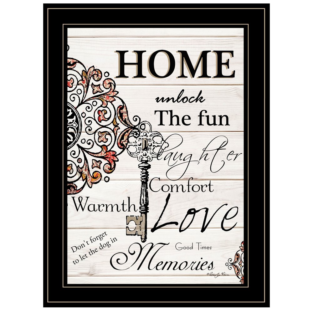Home or Laughter 2 Black Framed Print Wall Art HomeRoots