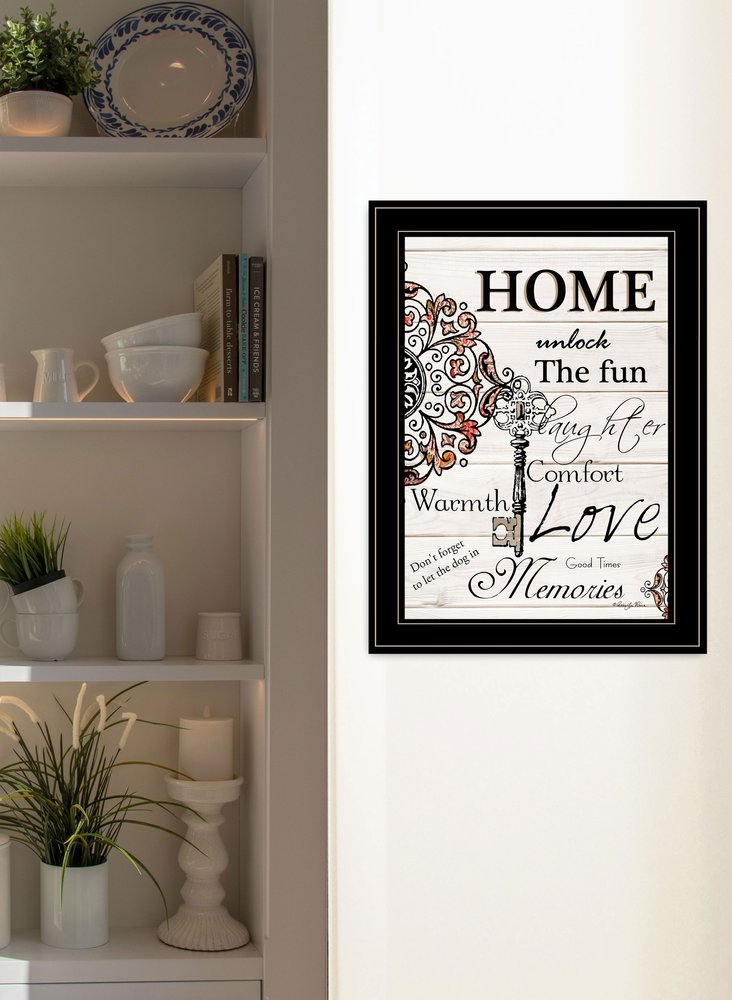 Home or Laughter 2 Black Framed Print Wall Art HomeRoots
