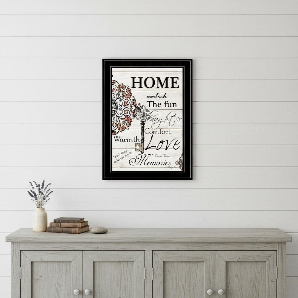 Home or Laughter 2 Black Framed Print Wall Art HomeRoots